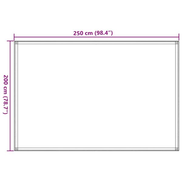 Килим за палатка, 250x200 см, HDPE, зелен