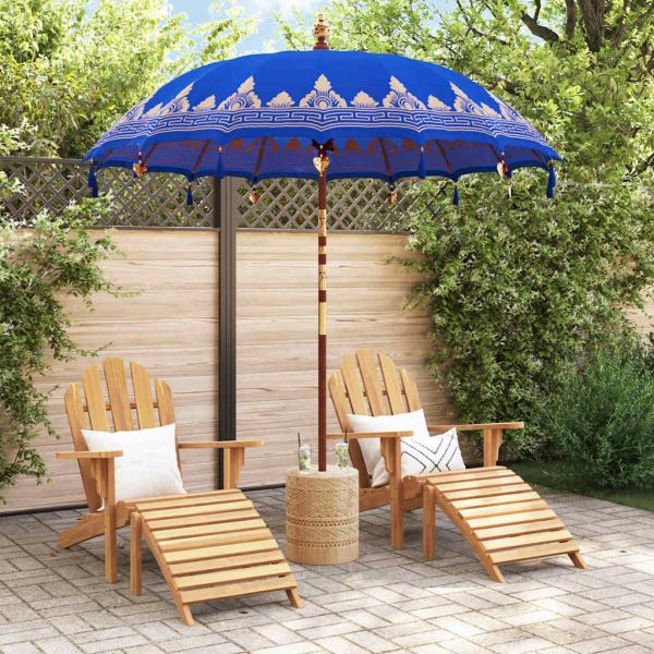 Балийски чадър с основа Синьо 215 x 215 x 260 см