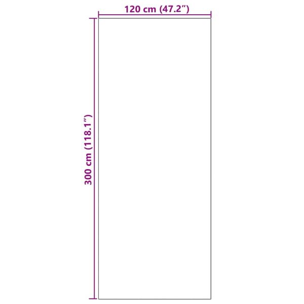 Мат за врата Черно 120 x 300 cm 100% Полиамид