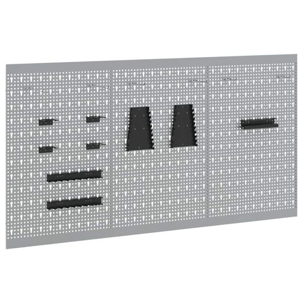 Панел за инструменти 3 бр. Сив 150 x 1 x 80 см