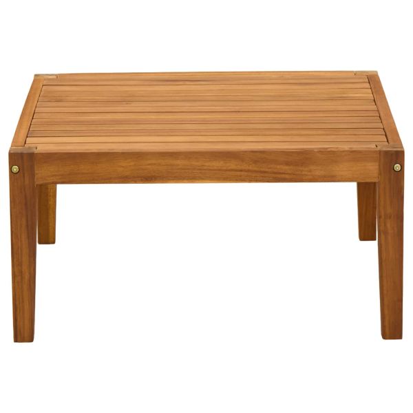 Градинска маса Солидно акациево дърво Натурално 60 x 60 x 30 cm