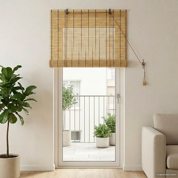 Ролетна щора Натурално 80 x 220 cm Тръстика