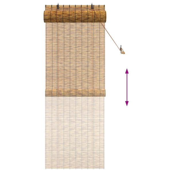 Ролетна щора Кафяво 80 x 220 cm Тръстика