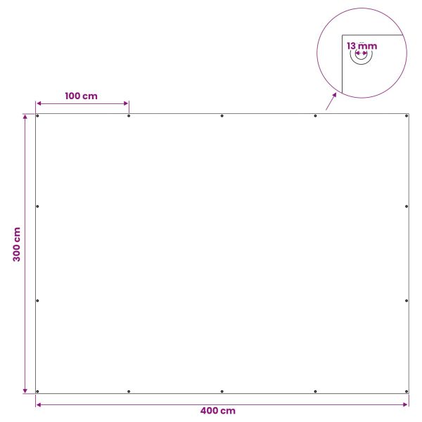 Платно с детайли Зелено 3 x 4 м 90 г / м² ПЕ