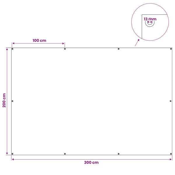 Платно с детайли Зелено 2 х 3 м 180 гр / м² ПЕ