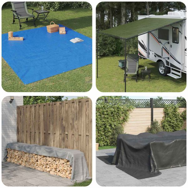 Платно с детайли Зелено 3 x 5 м 180 гсм ПЕ