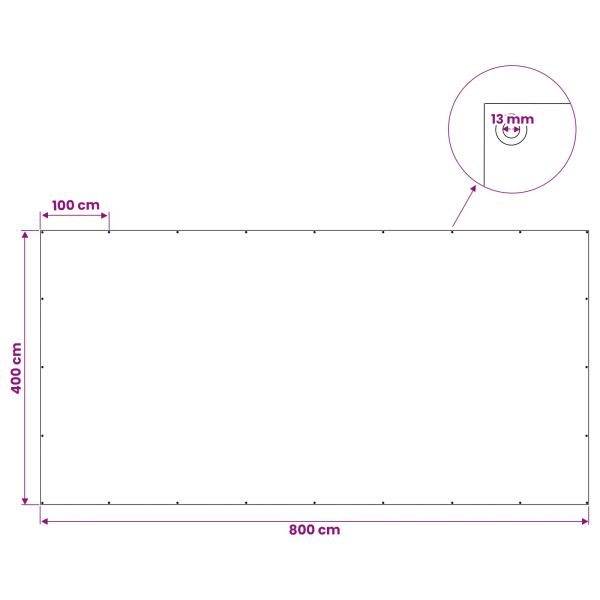 Платно с детайли Синьо 4 x 8 м 90 гсм ПЕ
