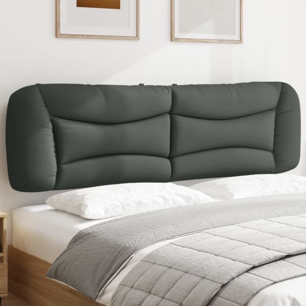 Мека табла за легло Hvar, тъмносива, 183 см, плат