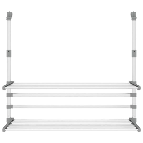 Сушилник за балкон, 89x25x(60-95) см, алуминий