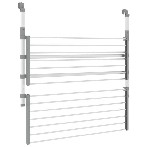 Сушилник за балкон, 89x25x(60-95) см, алуминий