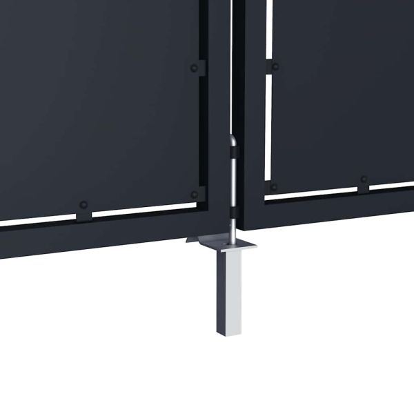 Градинска порта от стомана 300x200 см, антрацит