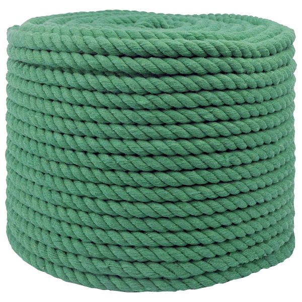 Памучен канап 10 mm 50 m Зелено 100% Памук