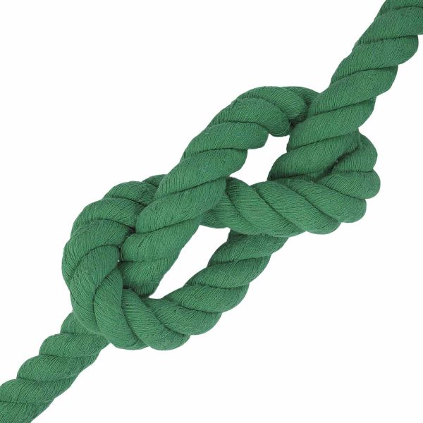 Памучен канап 40 mm 5 m Зелено 100% Памук