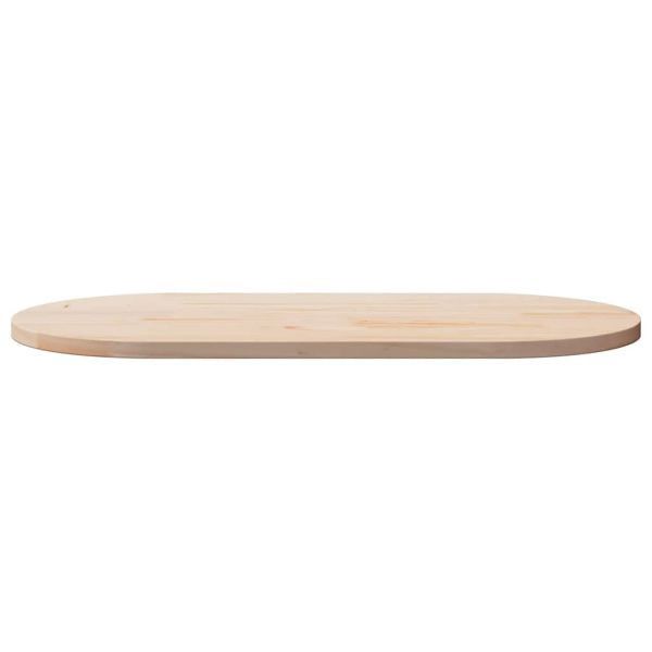 Плот за маса 110x55x2,5 см, масивна дървесина, бор, овален
