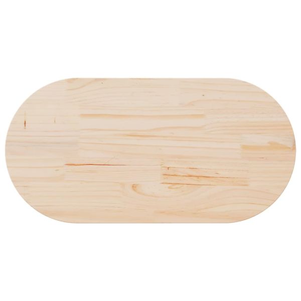 Плот за маса 110x55x2,5 см, масивна дървесина, бор, овален
