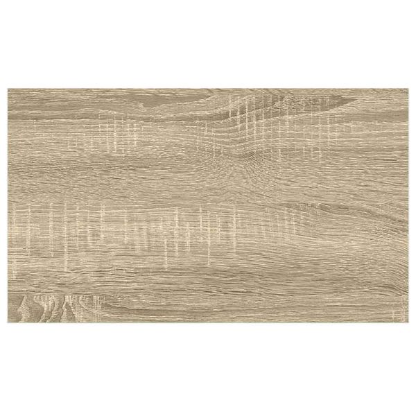 Окачен стенен рафт, дъб и бял, 40x23,5x3,8 см, МДФ