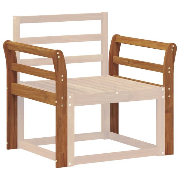 Подлакътник 2 бр. Натурално 58,5 x 8 x 60 см