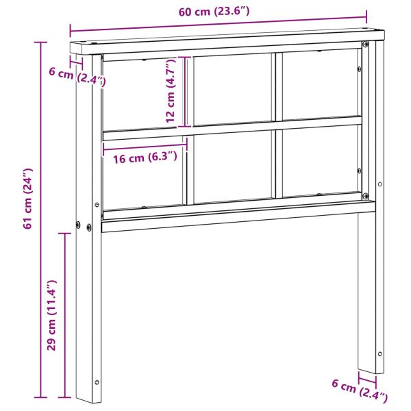 Подлакътник 2 бр. Натурално 60 x 6 x 61 см