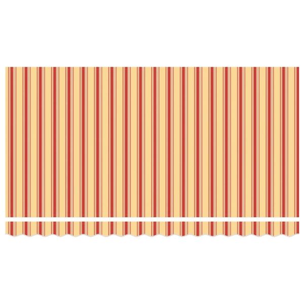 Прибираща се тента Жълто 400 x 200 cm текстил