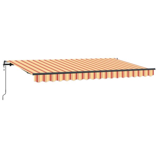 Прибираща се тента Жълто 400 x 200 cm текстил