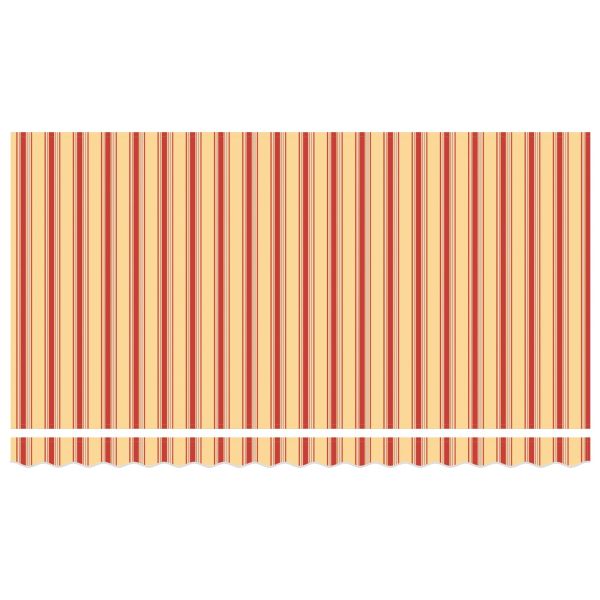Прибираща се тента Жълто 400 x 200 cm текстил