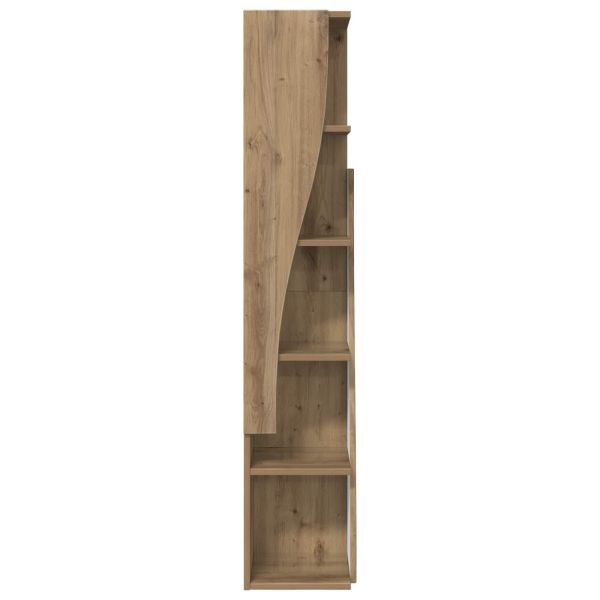 Ъглов шкаф 27,5x27x140см Инженерна дървесина Дъб