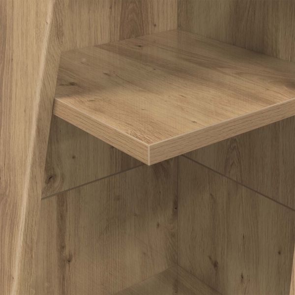 Ъглов шкаф 27,5x27x140см Инженерна дървесина Дъб