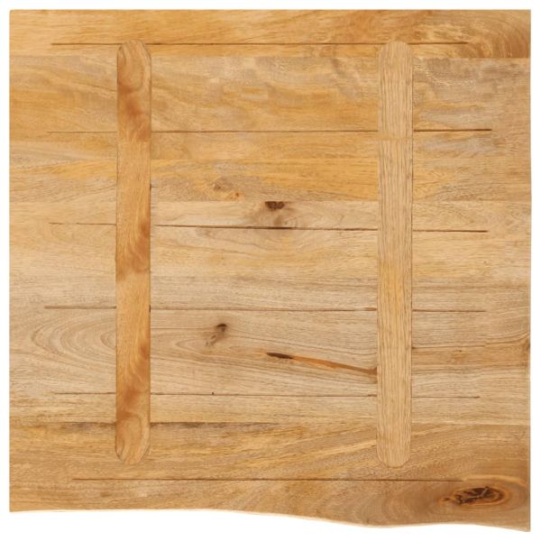 Плот за маса, жив ръб, 60x60x2,5 см, масивно дърво манго