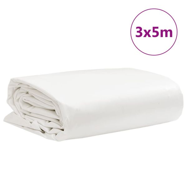 Брезент бял 3x5 м 650 г/м²