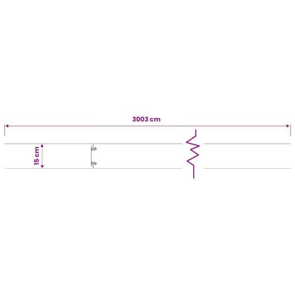 Ограда за трева 30 бр. 15 x 103 cm Стомана Черно