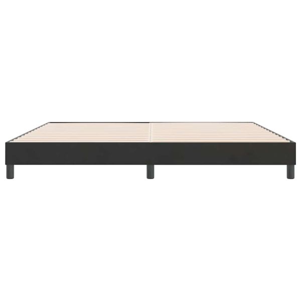 Box Spring Легло без матрак Черно 180x220 cm Velvet