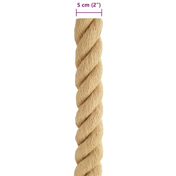 Въже за лодка 5 mm 5 m Натурално