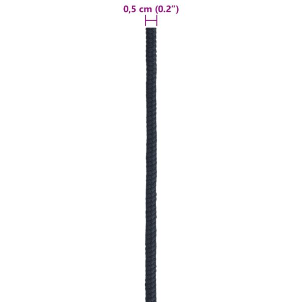 Въже за лодка 0.5 mm 25 m Кралско синьо Полиестер