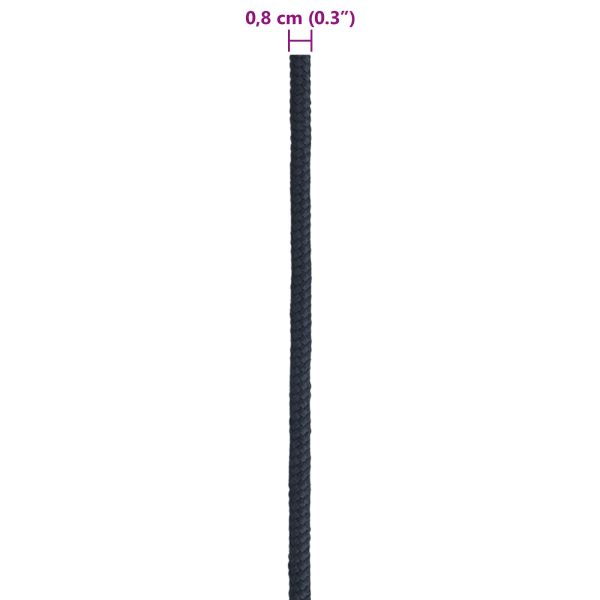 Въже за лодка 0.8 mm 100 m Кралско синьо Полиестер