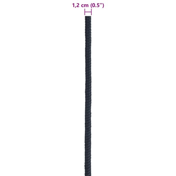 Въже за лодка 1.2 mm 25 m Кралско синьо Полиестер