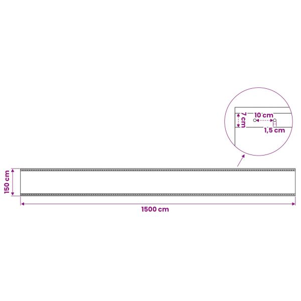 Лено тент Зелено 1,5 x 15 м 260 гсм ПЕ