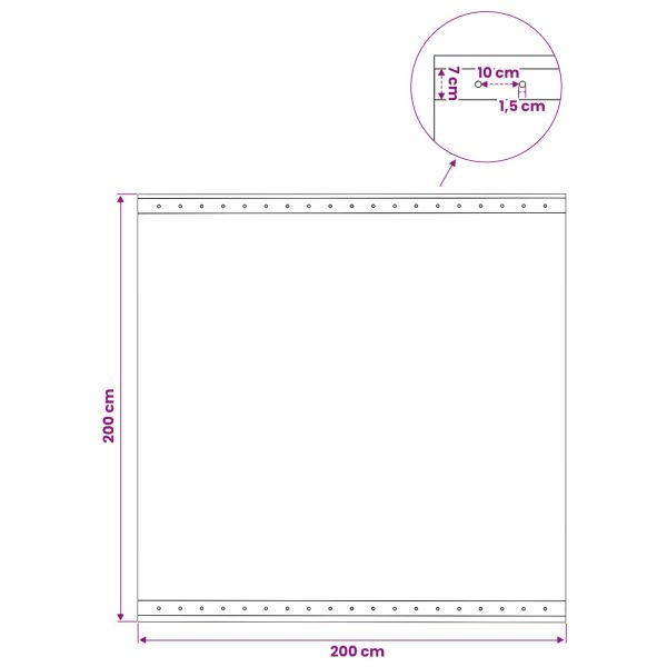 Лено тент Зелено 2 x 2 м 260 гсм ПЕ
