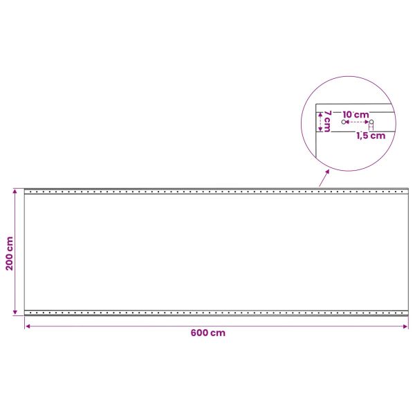 Лено тент Зелено 2 x 6 м 260 гсм ПЕ