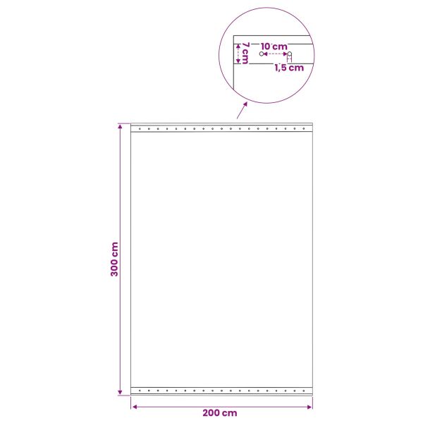 Платно с детайли Зелено 3 x 2 м 260 гсм ПЕ