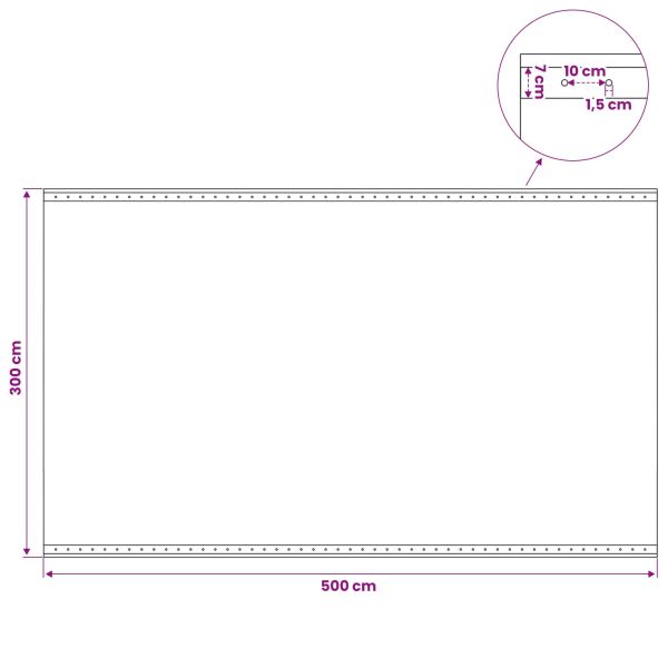 Лено тент Зелено 3 x 5 м 260 гсм ПЕ