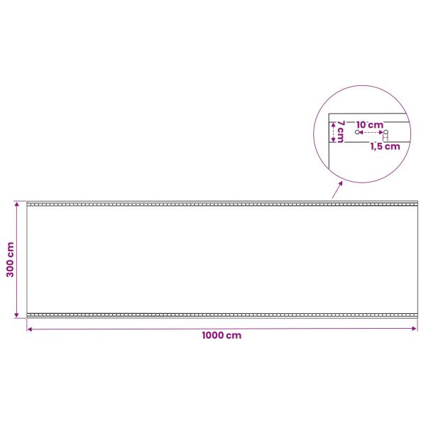 Лено тент Зелено 3 x 10 м 260 гсм ПЕ