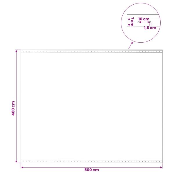 Лено тент Зелено 4 x 5 м 260 гсм ПЕ