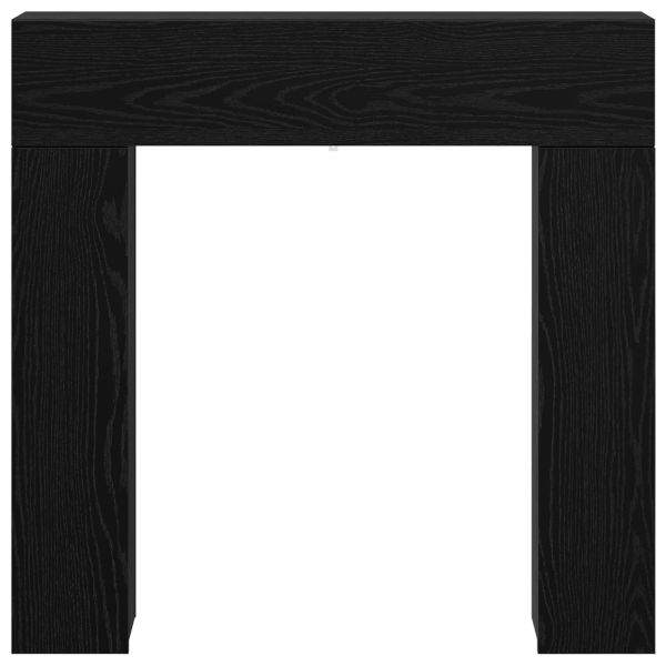 Рамка за камина Черен дъб 102 x 18 x 100,5 см