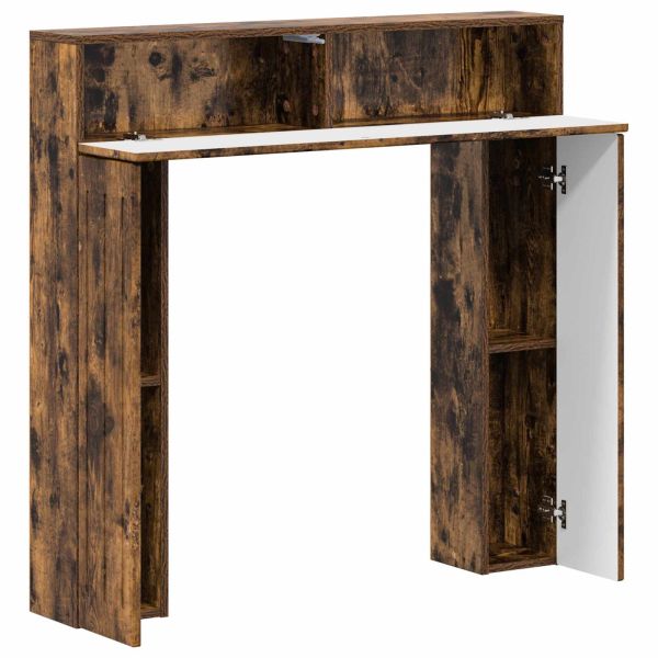 Рамка за камина Опушен дъб 102 x 18 x 100,5 см