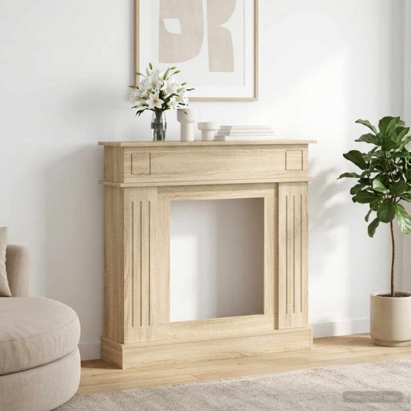 Рамка за камина Дъб сонома 102 x 26 x 100 см