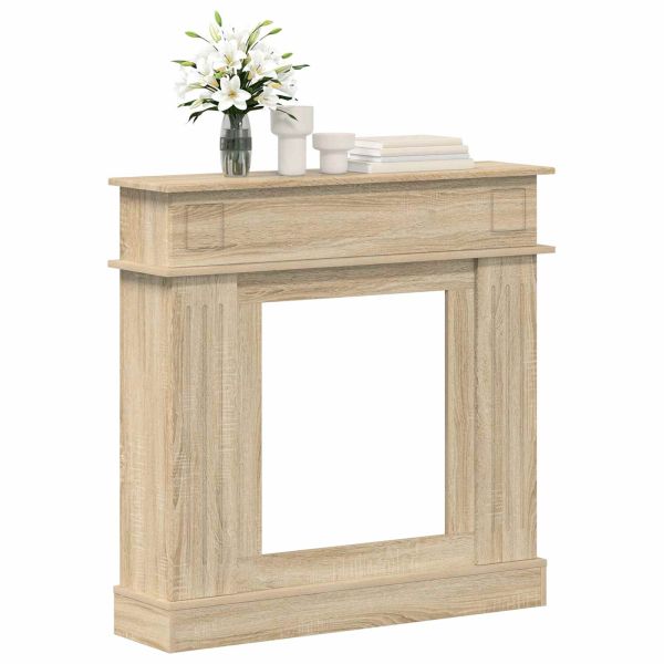Рамка за камина Дъб сонома 102 x 26 x 100 см