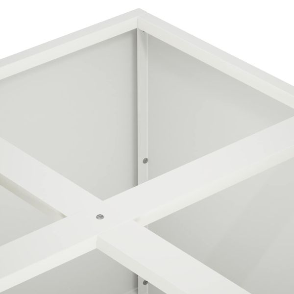 Градинска саксия Бяло 100 x 100 x 20 cm