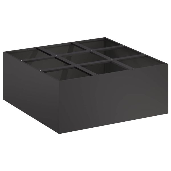 Градинска саксия Черно 100 x 100 x 20 cm