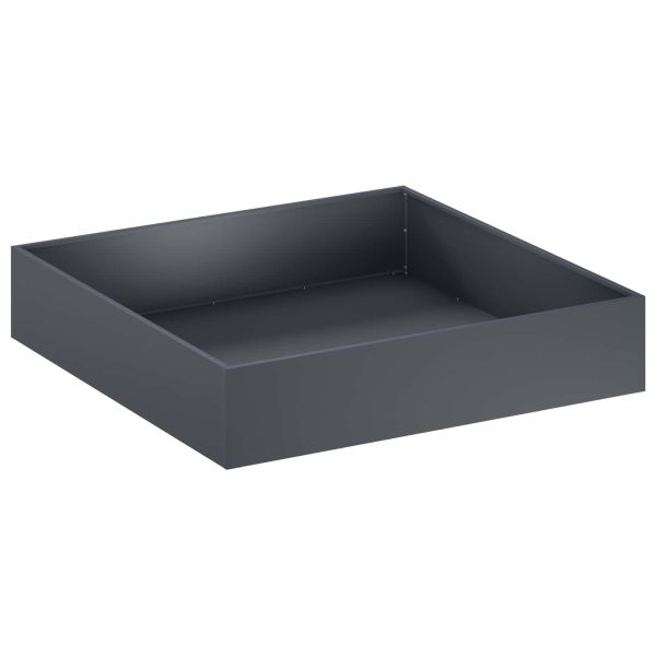 Градинска саксия 2 бр. Антрацит 80 x 80 x 20 cm