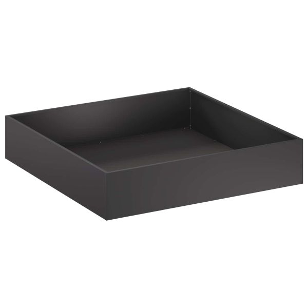 Градинска саксия Черно 80 x 80 x 20 cm